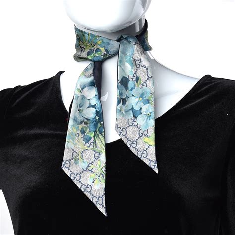 gucci silk scarf blue|gucci silk scarf sale.